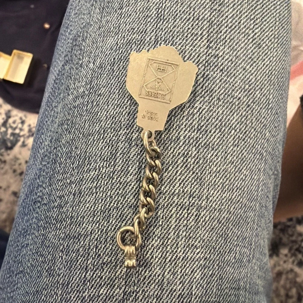 Vtg Hughes Tool Company Drill Bits‎ Oil Field Drilling Keychain 1959 Anniversary